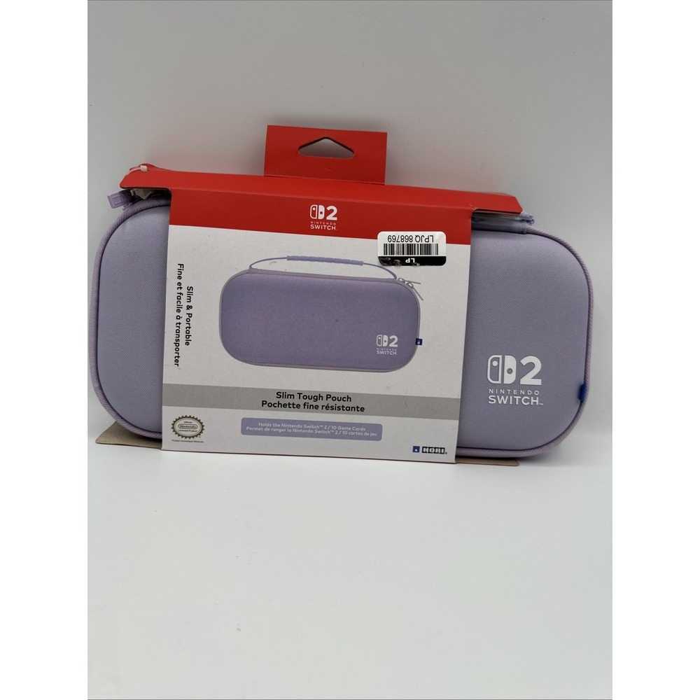 HORI Slim Tough Pouch for Nintendo‎ Switch 2 in Cozy Lavender New